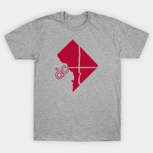 Washington DC Quads in Red T-Shirt